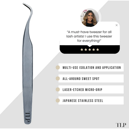 Fiber Tip Curved Tweezer