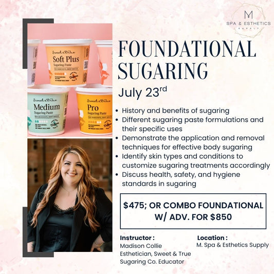 **NOT SOLD OUT** In-Person Sugaring Classes - 07/23 & 07/24