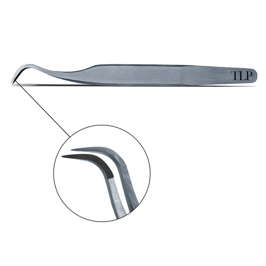 Fiber Tip Curved Tweezer
