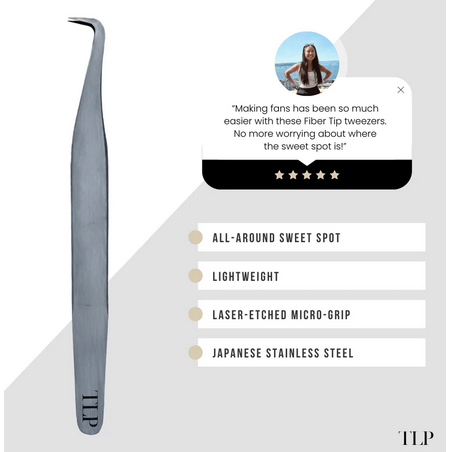 Fiber Tip Round Volume Tweezer