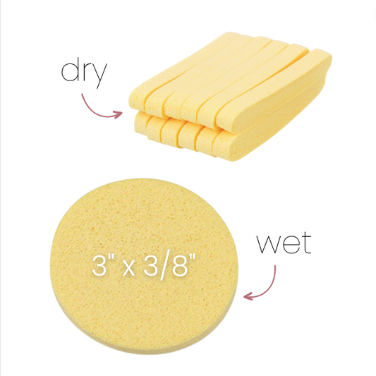 Compressed Facial Sponges